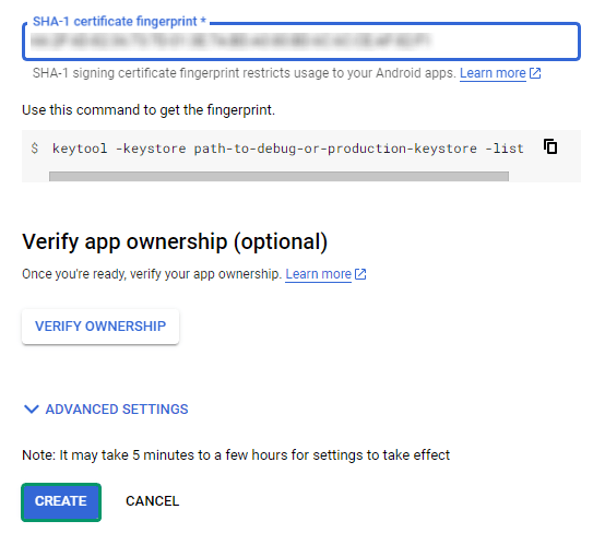 verify SHA1 create