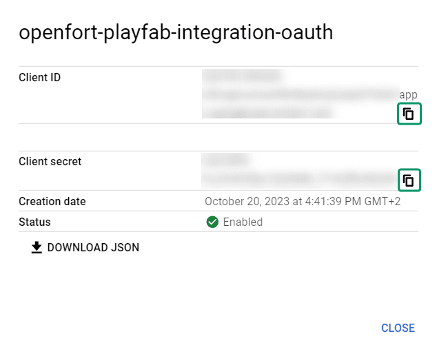 OAuth param details
